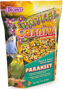 F.M. Brown 's tropical Carnaval Periquito Alimentos Gourmet, nutritionally Enhanced dieta diaria con frutas, vegetales, frutos secos, semillas y frijoles,, vitamin-nutrient Fortificados, 2lb - BESTMASCOTA.COM