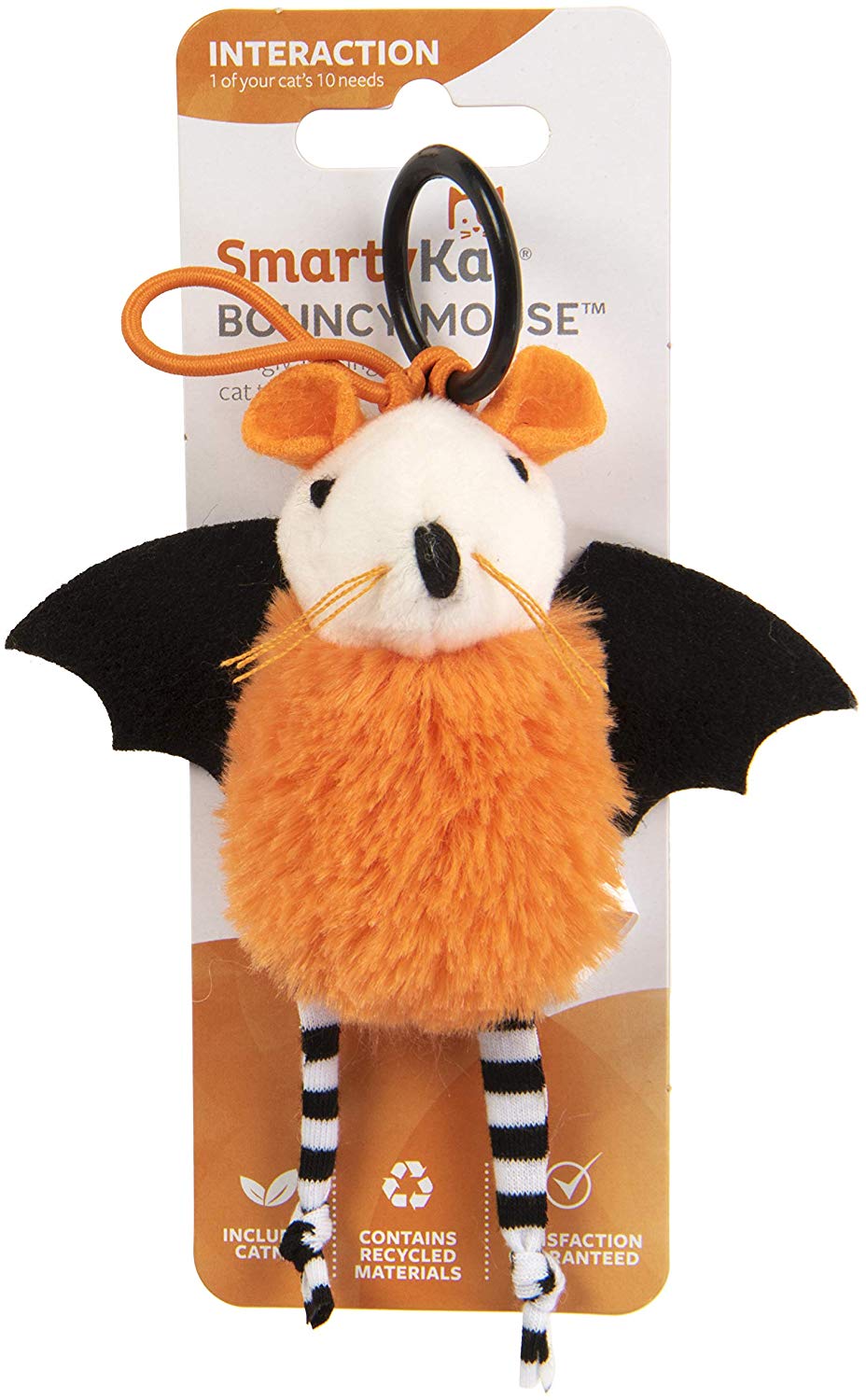 SmartyKat Bouncy Mouse - Juguete para gato, diseño de Halloween - BESTMASCOTA.COM