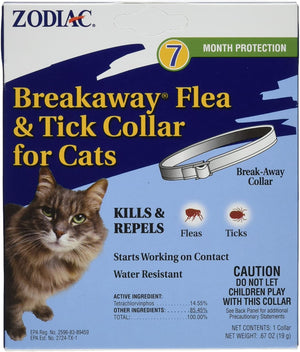 Zodiac Breakaway Flea and Tick Collar para gatos, 13" - BESTMASCOTA.COM