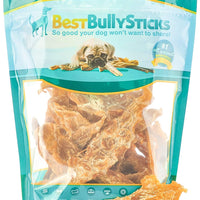 Premium USA Chicken Jerky Dog Treats por Best Bully Sticks (bolsa de 8 oz). Fabricado en Estados Unidos, todo natural, pechugas de pollo cocidas al horno sin aditivos, hormonas o químicos insalubres. Aprobado por USDA/FDA - BESTMASCOTA.COM