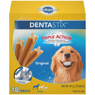 PEDIGREE Dentastix Dental Treats for Dogs, Chicken & Grain Free - Large (30 lb +) - BESTMASCOTA.COM