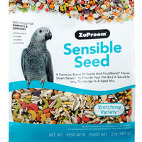 ZuPreem Alimento Sensible para aves pequeñas, medianas y grandes, loros y conures | Mezcla premium de semillas y pellets de mezcla de frutas | Fabricado en los Estados Unidos - BESTMASCOTA.COM