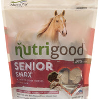 Nutrigood Senior Snax golosinas para caballos | Fabricado con ácidos grasos omega 3, biotina, y glucosamina | 2 libras - BESTMASCOTA.COM