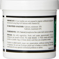 rep-cal srp00220 phosphorous-free Calcio polvo Reptil/Anfibio Suplemento sin vitamina D3, 3.3-ounce - BESTMASCOTA.COM
