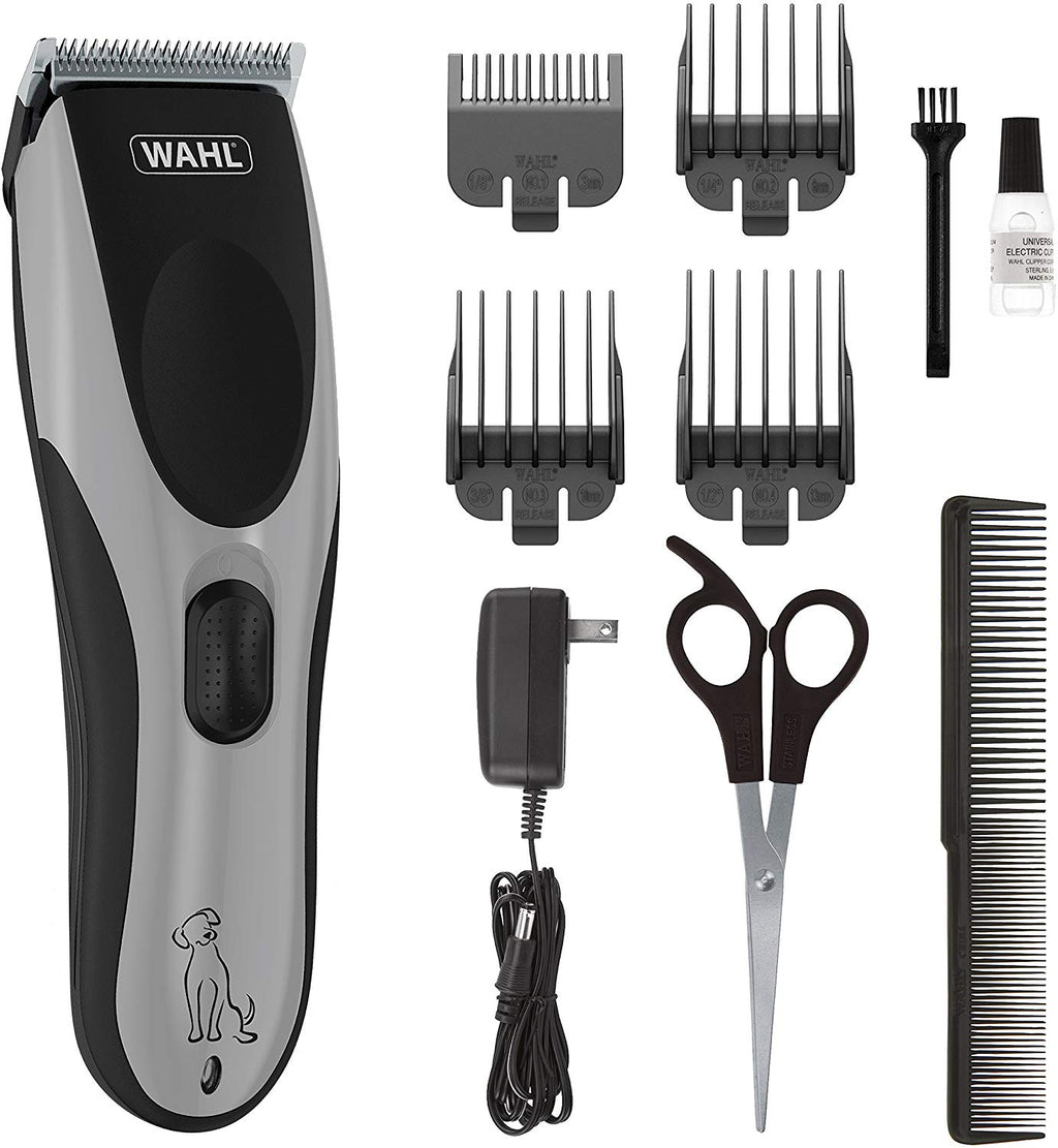 Wahl Easy Pro Pet Kit de aseo recargable para perro, silencioso, bajo ruido, resistente, eléctrico, cortador de perros para perros y gatos con abrigos gruesos y pesados modelo 9549 - BESTMASCOTA.COM