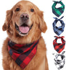 Odi Style Buffalo Bandana para perro, 4 unidades, pañuelos de algodón, pañuelos, pañuelos, baberos triangulares, accesorios para perros pequeños, medianos, grandes, cachorros, mascotas, negro y blanco, rojo, verde, azul y azul marino - BESTMASCOTA.COM