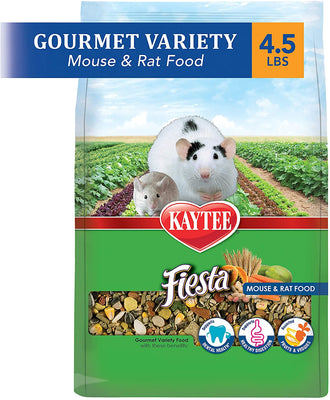 Comida para ratas y ratas Kaytee Fiesta, bolsa de 4.5 libras - BESTMASCOTA.COM