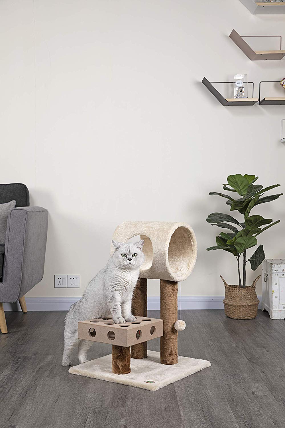 Go Pet Club IQ - torre de juego para gatos - BESTMASCOTA.COM