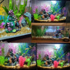 PINVNBY - Decoración de acuario de coral, resina para pecera, roca, montaña, cueva, adornos, Betta Fish House, para Betta, reposo, esconderse, jugar a la raza - BESTMASCOTA.COM