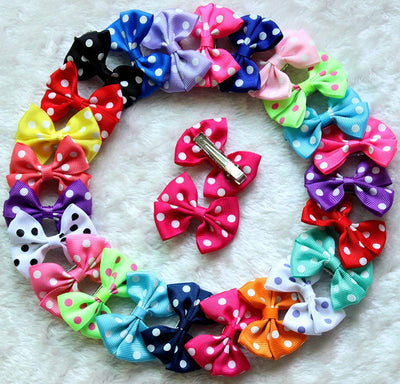 yagopet 30pcs/15pairs perro Clips de pelo 2 inches Bowknot lazos perro topknot lazos lunares Cute Dog Pet Clips de pelo lindo perro, lazos, Pet Grooming Productos Mix Colores el pelo del perro Arcos topknot aleación Clips - BESTMASCOTA.COM