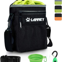 Bolsa de entrenamiento para perros pequeños a grandes, bolsa de entrenamiento para perros pequeños y grandes, bolsa de regalo para bocadillos para entrenamiento de recompensa, caminar, clip de metal, cinturón de cintura, correa de hombro, dispensador de b - BESTMASCOTA.COM
