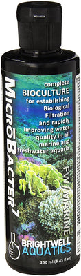 Brightwell Aquatics MicroBacter7, Bacterias y Acondicionador de Agua para Tanque de Pescado o Acuario, Popula los Medios de Filtro Biológico para Agua Salada y Peces de Agua Dulce - BESTMASCOTA.COM