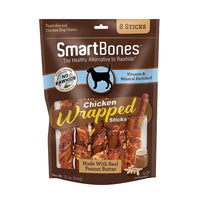 SmartBones - Palos para perros envueltos en pollo, con mantequilla de cacahuete real - BESTMASCOTA.COM