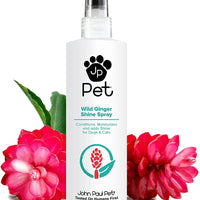 John Paul Pet Wild Ginger Shine Spray para perros y gatos, calma las condiciones hidrata y revitaliza el brillo, no en aerosol, 8 onzas - BESTMASCOTA.COM