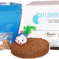 Amante de los gatos de Kit, catgrass semillas, semilla de catnip, de fibra de coco, con bono juguete de gato - BESTMASCOTA.COM