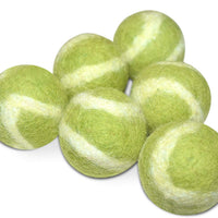 Comfy Pet Supplies - Juego de 6 bolas de fieltro de lana 100% para gatos y gatitos, hechas a mano, coloridas bolas de lana ecológicas para gatos - BESTMASCOTA.COM