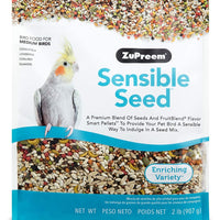 ZuPreem Alimento Sensible para aves pequeñas, medianas y grandes, loros y conures | Mezcla premium de semillas y pellets de mezcla de frutas | Fabricado en los Estados Unidos - BESTMASCOTA.COM