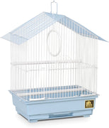 Prevue Pet Products jaula para aves estilo casa, Azul - BESTMASCOTA.COM