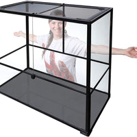 Carolina - Jaula de terrario personalizada, profundidad 14.2 x 7.1 x 14.2 in; fácil de montar. - BESTMASCOTA.COM