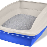 Van Ness CP5 Sifting Cat Pan/Litter Box with Frame, Blue/Gray - BESTMASCOTA.COM