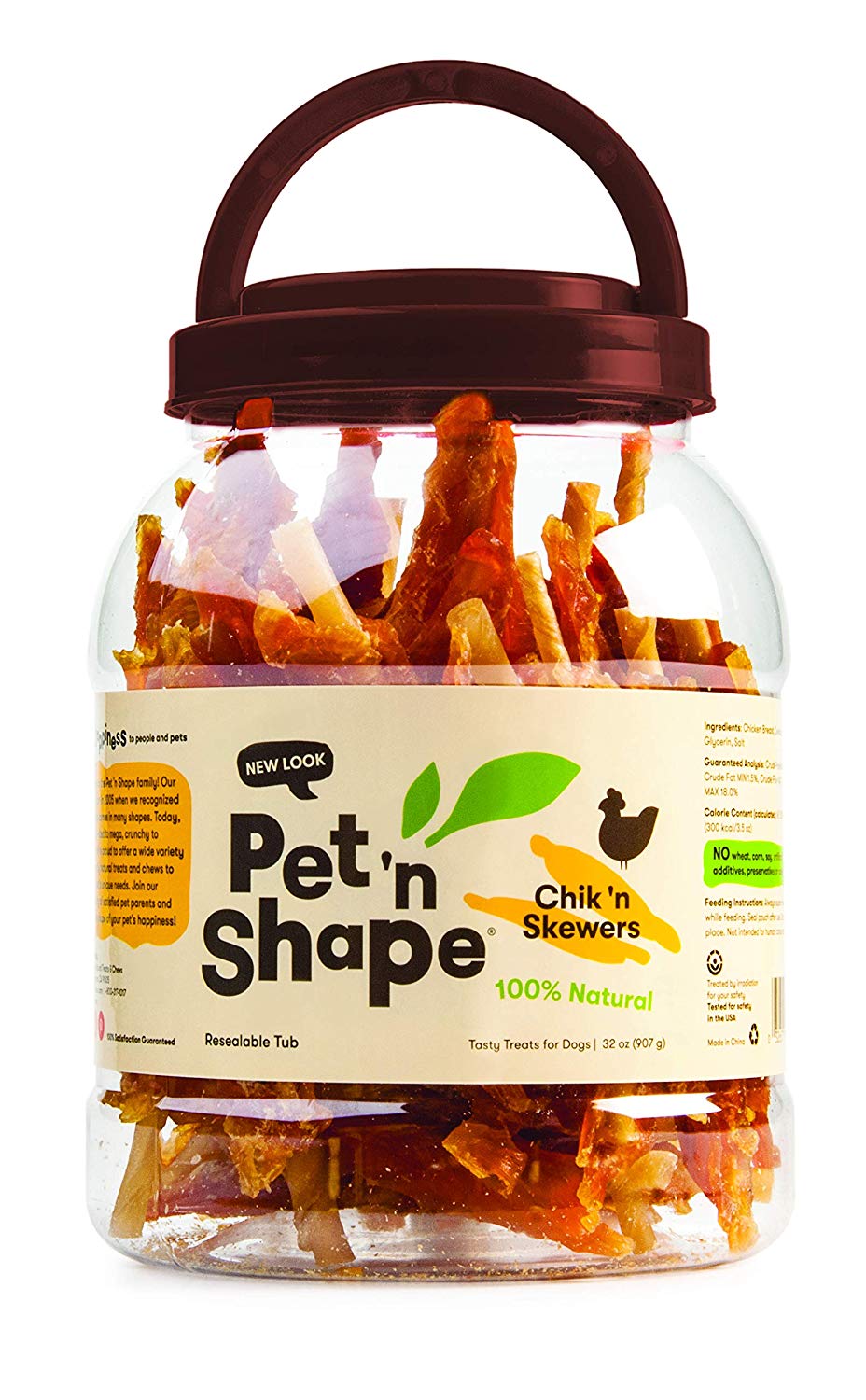 Pet 'n Shape Chik Golosinas de brochetas naturales para perros - BESTMASCOTA.COM