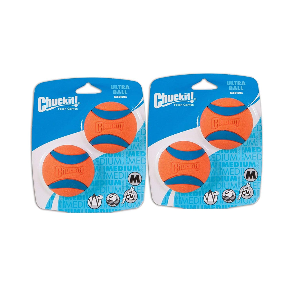 Paquete de 4 Pelota mediana ultra Chuckit. (4 pelotas) - BESTMASCOTA.COM