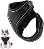 Mudinpet Arnés para gato, a prueba de escape, arnés de malla para chaleco de gato, ajustable, reflectante, cómodo, arnés de pecho suave para gato - BESTMASCOTA.COM