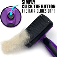 SoLID (TM - Cepillo de limpieza autónoma para pelar el aseo de mascotas - BESTMASCOTA.COM