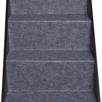ARF mascotas perro Stairs, 5 niveles ajuste de altura Pet Pasos de madera, plegable - BESTMASCOTA.COM