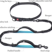 iYoShop Correa retráctil para perro con asas dobles acolchadas y elástica duradera para perros medianos y grandes - BESTMASCOTA.COM