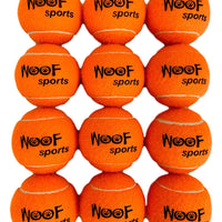 Woof Sports Pet pelotas de tenis – 12 Bolas de ecofriendly y malla bolsa. Sólo el Derecho Cantidad de rebote, easy-to-see Naranja y ideal para pelota lanzadores - BESTMASCOTA.COM