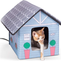 K&H Pet Products Casa para gatitos al aire libre, refugio aislado para gatos (calentado o sin calefacción) - BESTMASCOTA.COM