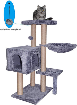 WIKI Cat Tree Scratching Toy Activity Centre Cat Tower Furniture Scratching Posts - BESTMASCOTA.COM