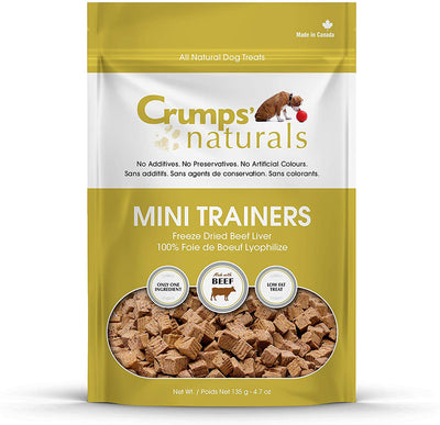 crumps 'Naturals mt-fd-105 Mini Instructores liofiliza Beef Hígado (1 Pack), 105 g/3.7 oz - BESTMASCOTA.COM