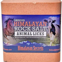 Lecho de sal del Himalaya comprimido para caballo, vaca, cabra, etc. Hecho de sal del Himalaya especialmente seleccionada de mayor calidad – Minerales distribuidos uniformemente – 100% puro y natural - BESTMASCOTA.COM