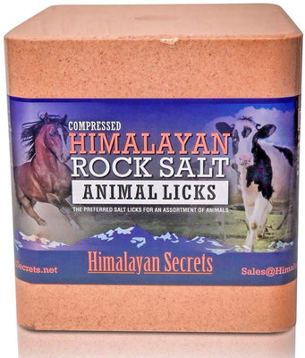 Lecho de sal del Himalaya comprimido para caballo, vaca, cabra, etc. Hecho de sal del Himalaya especialmente seleccionada de mayor calidad – Minerales distribuidos uniformemente – 100% puro y natural - BESTMASCOTA.COM