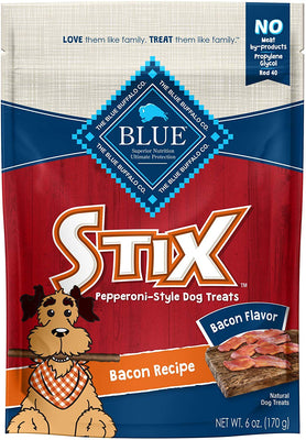 Blue Buffalo Stix Soft Moist Dog Treats Pepperoni Style - BESTMASCOTA.COM