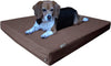 Dogbed4less Cama para perro de espuma viscoelástica prémium, ortopédica, forro impermeable, funda de tela vaquera duradera lavable y funda exterior de segunda calidad, 7 tamaños, color marrón - BESTMASCOTA.COM