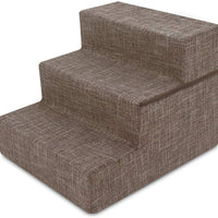Best Pet Supplies - Escalera/escaleras de espuma para mascotas, 3 pasos, plegable, certificado por la certificación US - BESTMASCOTA.COM