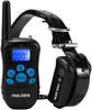 mockins 100% Entrenamiento del perro Choque remoto electrónico recargable impermeable collar con coches y vibración – E-Collar con 330 yards (990 ft) la distancia - BESTMASCOTA.COM