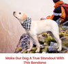 IOKHEIRA - Bandana de búfalo para perro, 5 unidades, doble reversible, para cachorro, tamaño grande, tamaño mediano, bandanas, bufandas de impresión a cuadros, accesorios para perros - BESTMASCOTA.COM