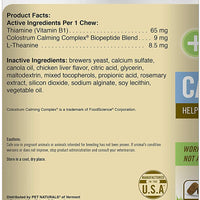 Pet Naturals of Vermont - Suplemento calmante y de apoyo comportamental para perros y gatos, 160 mordeduras - BESTMASCOTA.COM