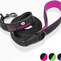 Correa para perro resistente Paw Lifestyles, 0.11 pulgadas de grosor, 6 ft de largo, mango acolchado para mayor comodidad, perfecta para perros medianos y grandes - BESTMASCOTA.COM