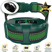 [Actualizado 2020] Bark Collar Profesional Dual Vibración Motor - No-Shock Humane V7 para perros pequeños y medianos - Chipset recargable - Collar antiladridos para detener ladridos impermeable - Control seguro de mascotas - BESTMASCOTA.COM