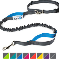 Tuff Mutt, Correa para perros, manos libres, para correr, caminar, senderismo, correa con mango doble durable, costura reflectante, 4 pies de largo, cinto ajustable en la cintura (hasta 42 pulgadas de cintura) - BESTMASCOTA.COM