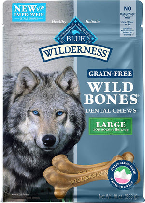 Buffalo la Wilderness grano última intervensión wild Bones La Chews Dental la todos los tamaños ★ ★ ★ ★ Azul EE. UU. - BESTMASCOTA.COM