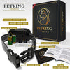 petking – eficaz anti corteza Collar de perro | Seguro & hummane no ladridos de dispositivo de control para detener tamaño pequeño, mediano y grande razas | Sin golpes spray o ayuda | Mejor 2018 anti-ladrido sonido y tecnología de vibración - BESTMASCOTA.COM