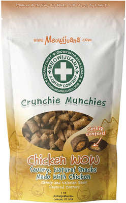 Meowijuana Crunchie Munchie - Galletas de pollo - BESTMASCOTA.COM