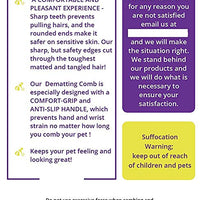 Mat Remover by hertzko – diseñado con Sharp – Trampas y elimina esteras, Nudos, enredos, cazadores o Dead Pequeño Hair – adecuado para perros y gatos - BESTMASCOTA.COM