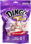 Dingo Goof Balls Rawhide Chews for Dogs, Made with Real Chicken Rawhide Treats - BESTMASCOTA.COM